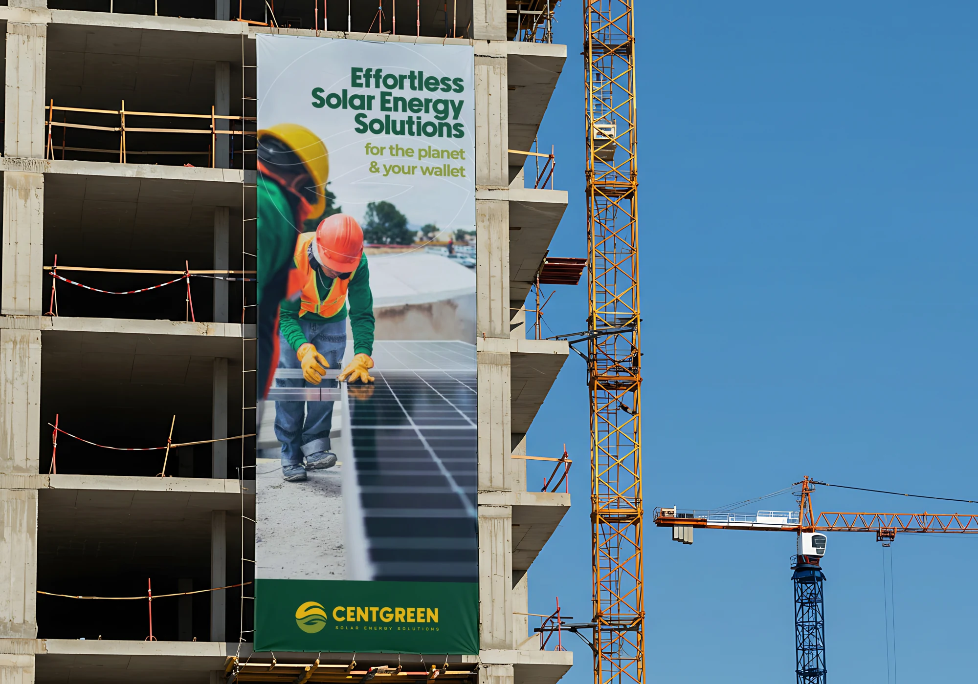 CentGreen — brand identity and applications, view 2
