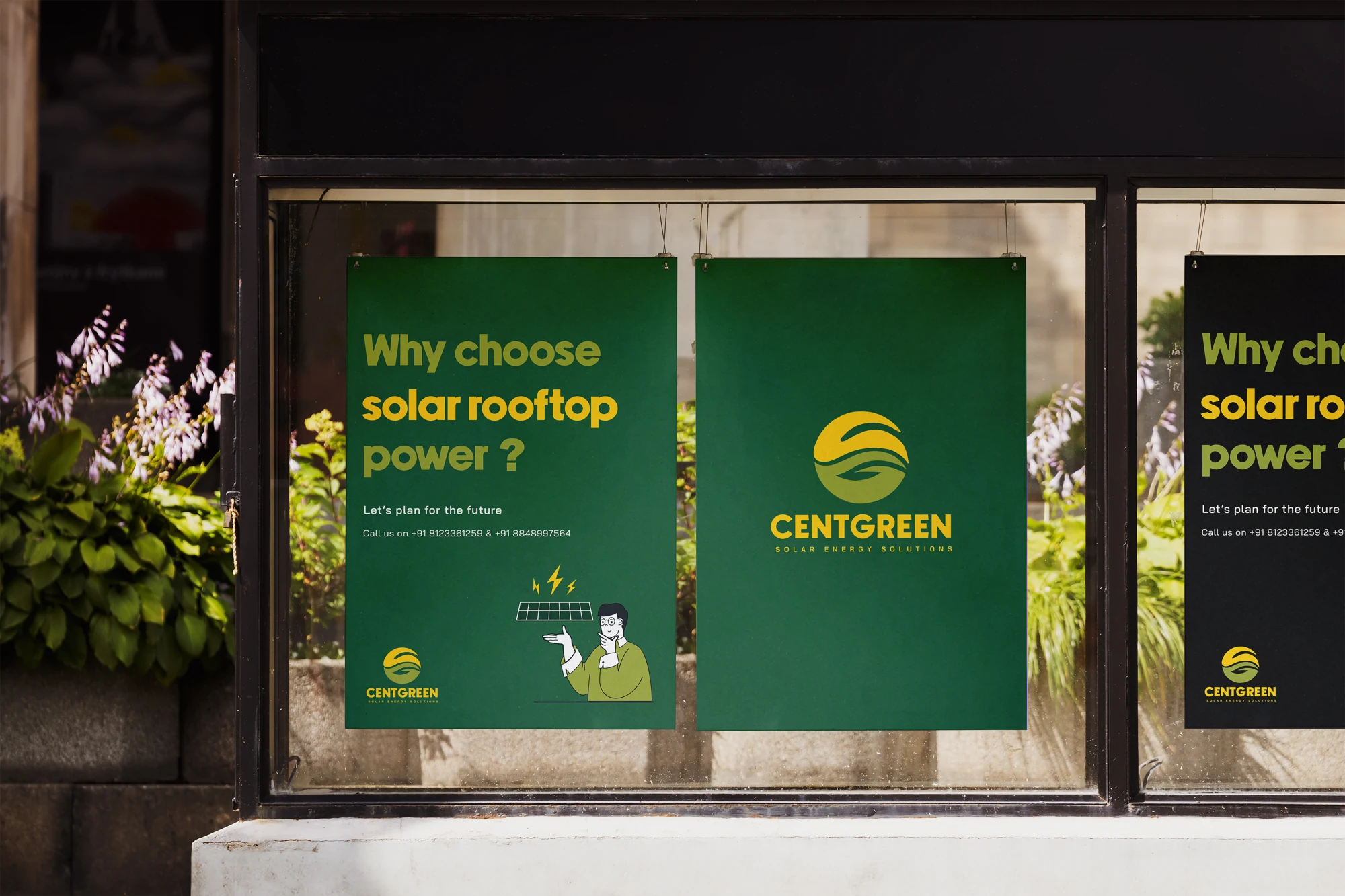 CentGreen — A renewed visual identity for a solar-energy business.